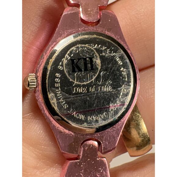 Lots of Love Butterfly Love Lol Pink Japan Lady Chain Band Watch Needs Battery* - Picture 6 of 8